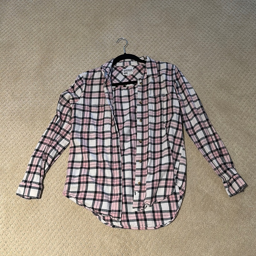 Vans pink flannel